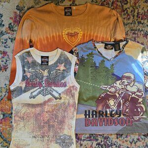 Harley-Davidson shirts (lot of 3)